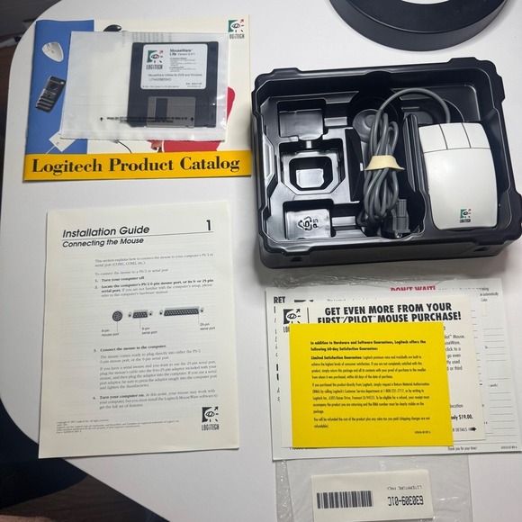 Logitech First Mouse Serial Version PC Computer Mouse - OPEN BOX. (No Adapter) - Picture 6 of 9